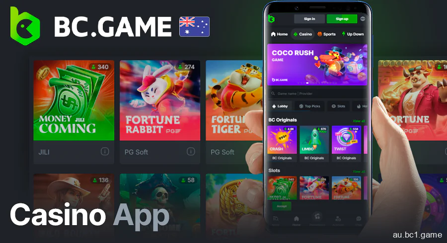 Online casino in BC.Game app for Aussies