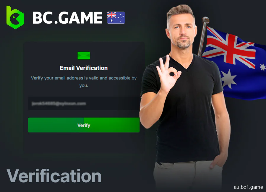 Verification process for Australian players in BC.Game