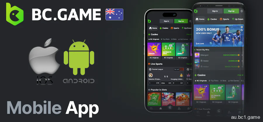 BC.Game mobile app for Android and iOS