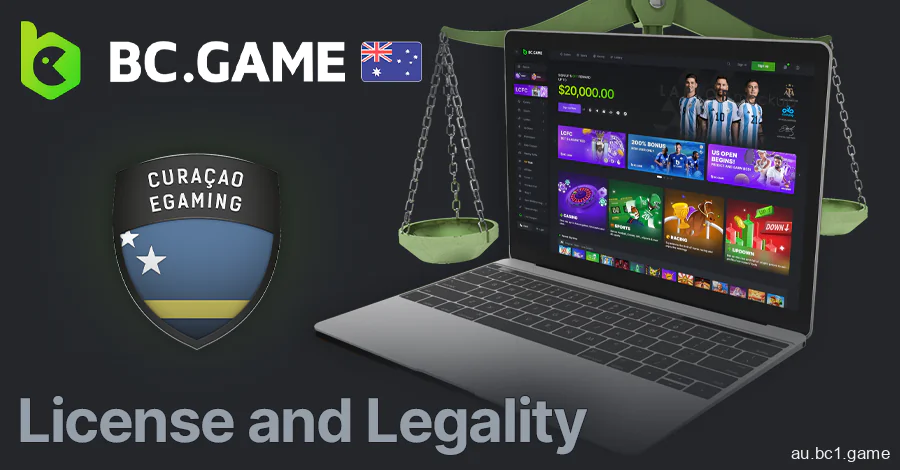 BC.Game casino license and legality in Australia