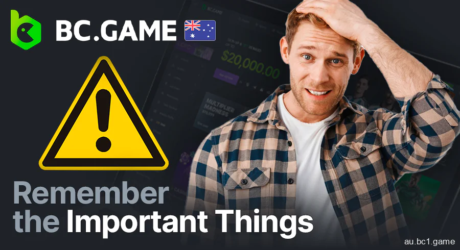 Important things to remember when playing the BC Game in Australia